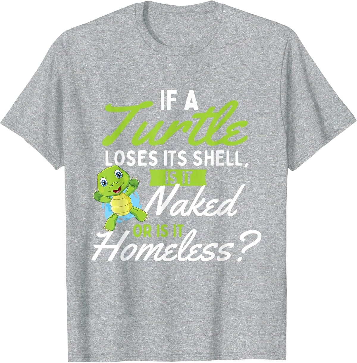 If A Turtle Loses - Wildlife Cute Tortoise Beach T-Shirt - Heather Grey
