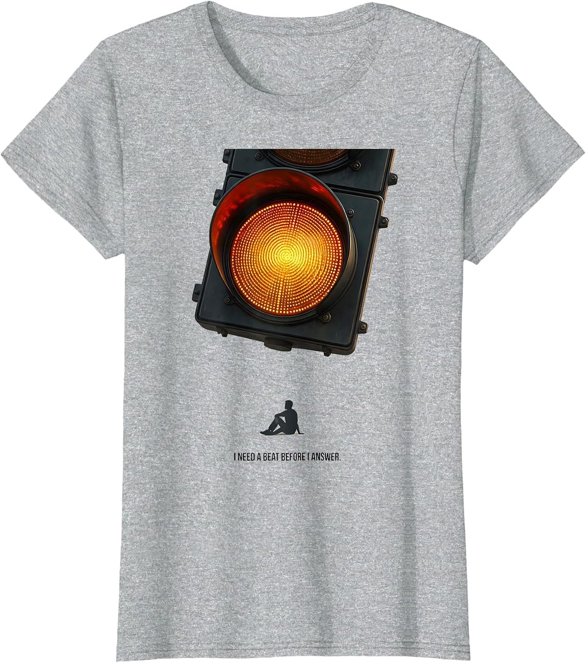 I Need A Beat Before I Answer Neurodiversity Acceptance T-Shirt - Heather Grey