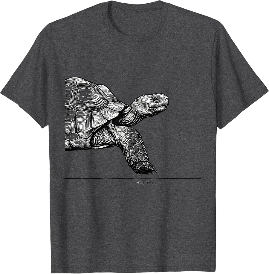 Men's Not Yet Funny Tortoise Lover Pet Owner Gift T-Shirt - Dark Heather Grey