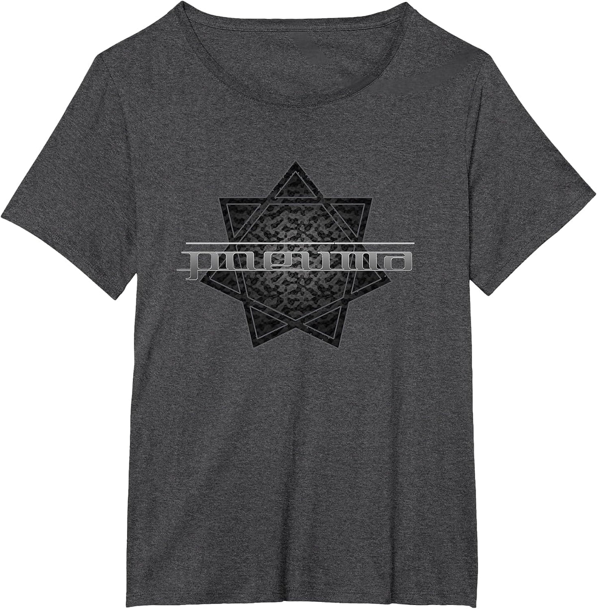 Heptagram Pneuma Sacred Geometry T-Shirt - Dark Heather Grey