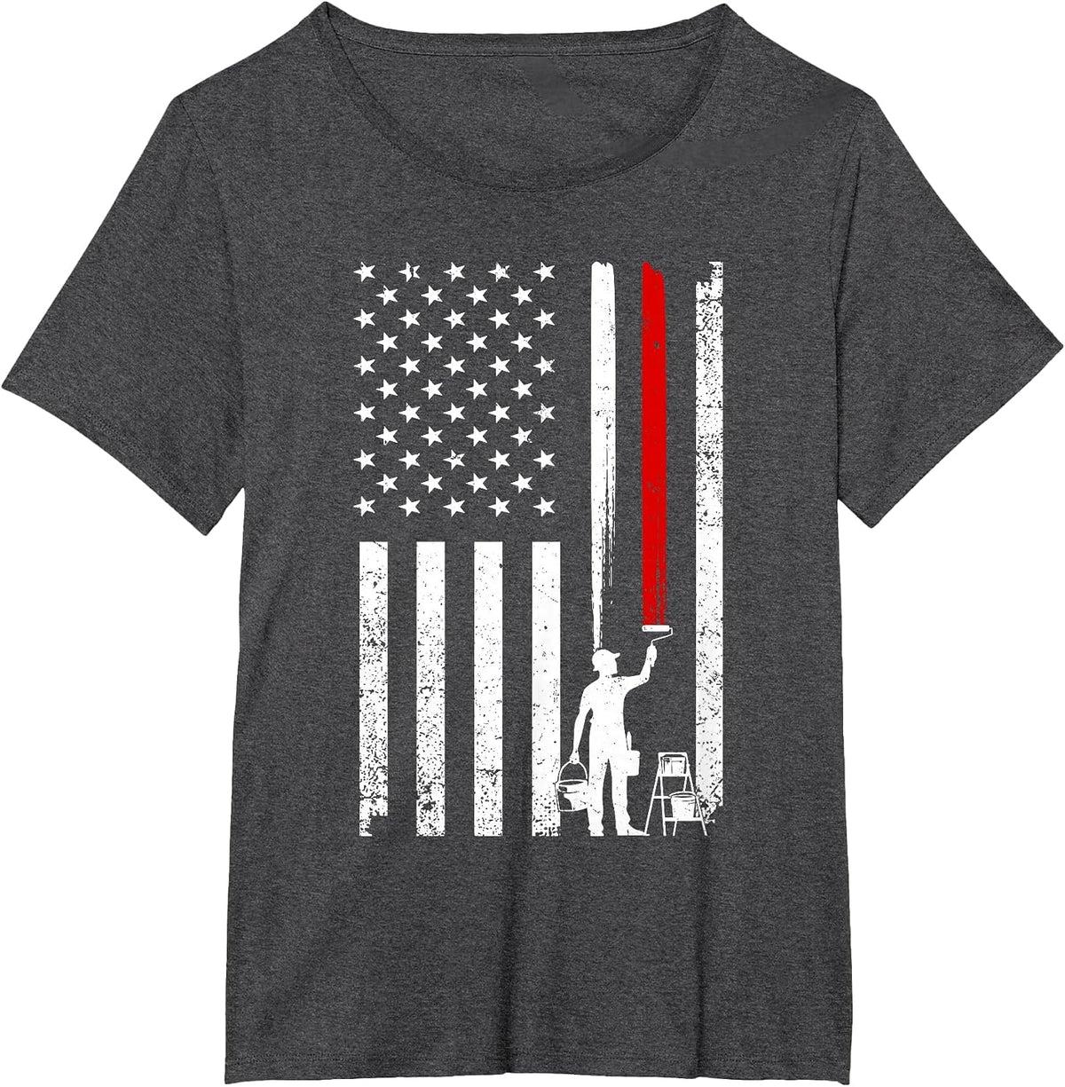 Cool Painter Art for Men Women Painting Job House Painter T-Shirt - Dark Heather Grey