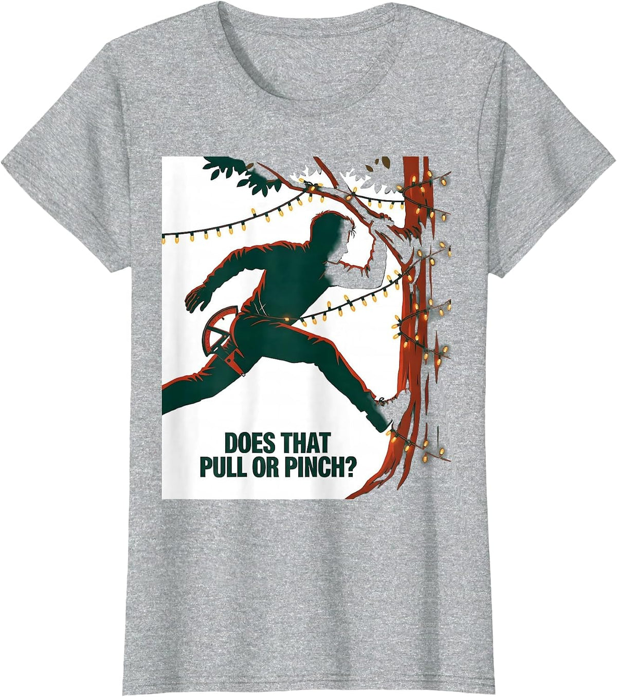 Does That Pull Or Pinch Funny Physical Therapist Christmas T-Shirt - Heather Grey
