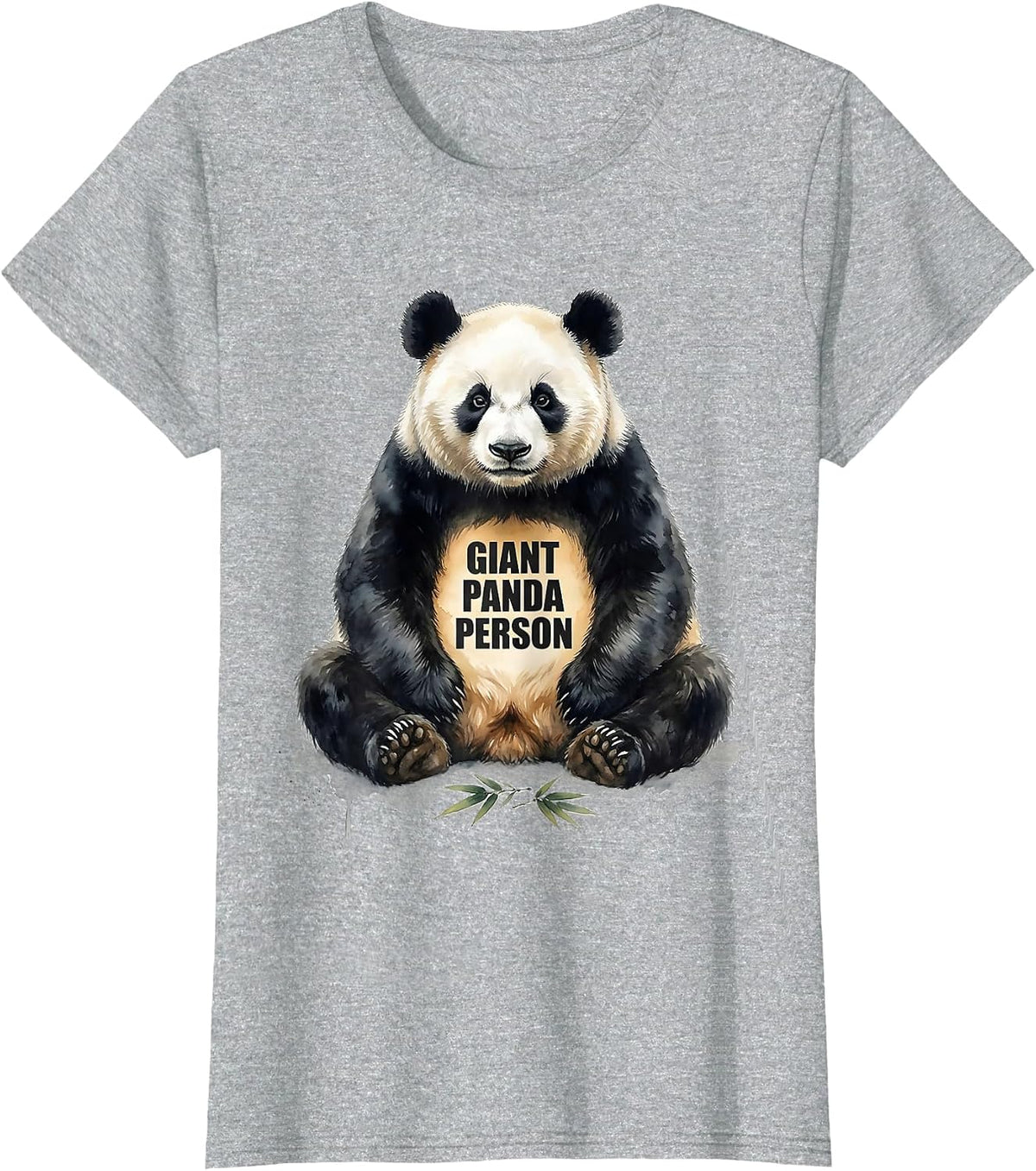 Giant Panda Person Cute Humor Panda Lover Gift T-Shirt - Heather Grey