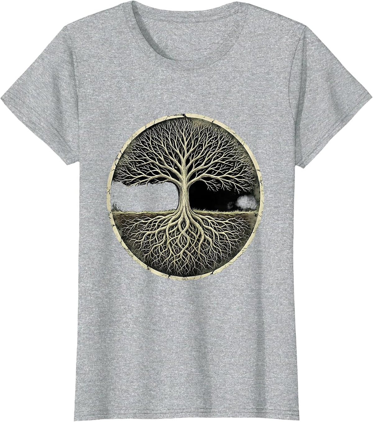 Roots Together Suicide Prevention Awareness Design T-Shirt - Heather Grey