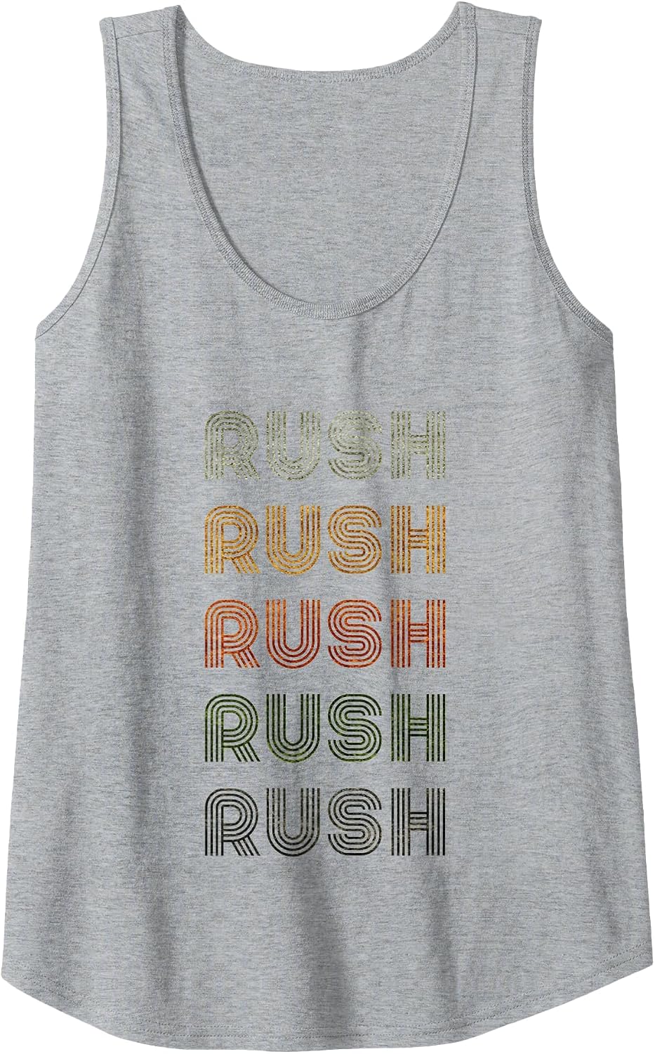 Love Heart Rush Tee Grunge Vintage Style Black Rush Tank Top - Heather Grey