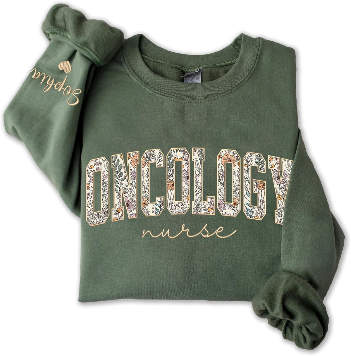 Personalized Embroidery Applique Nurse Sweatshirt for Women, Registered Nurse Sweater, Nurses Gifts, Christmas 2025 -