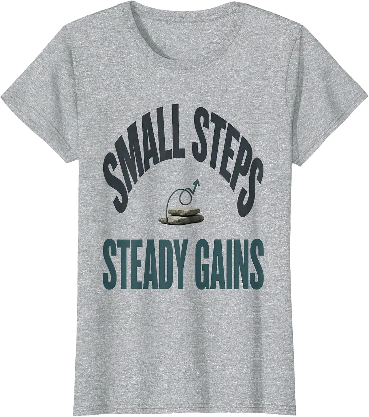Small Steps Steady Gains Occupational Therapy Physical T-Shirt - Heather Grey
