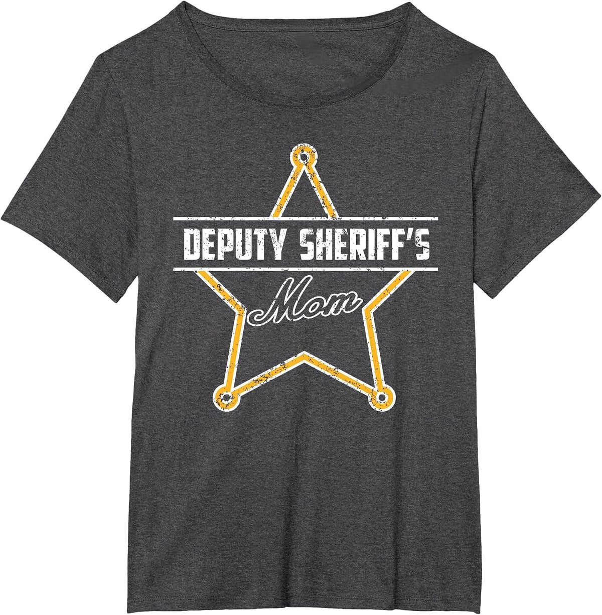 My Son is A Sheriff Deputy My Daughter is A Deputy Sheriff T-Shirt - Dark Heather Grey