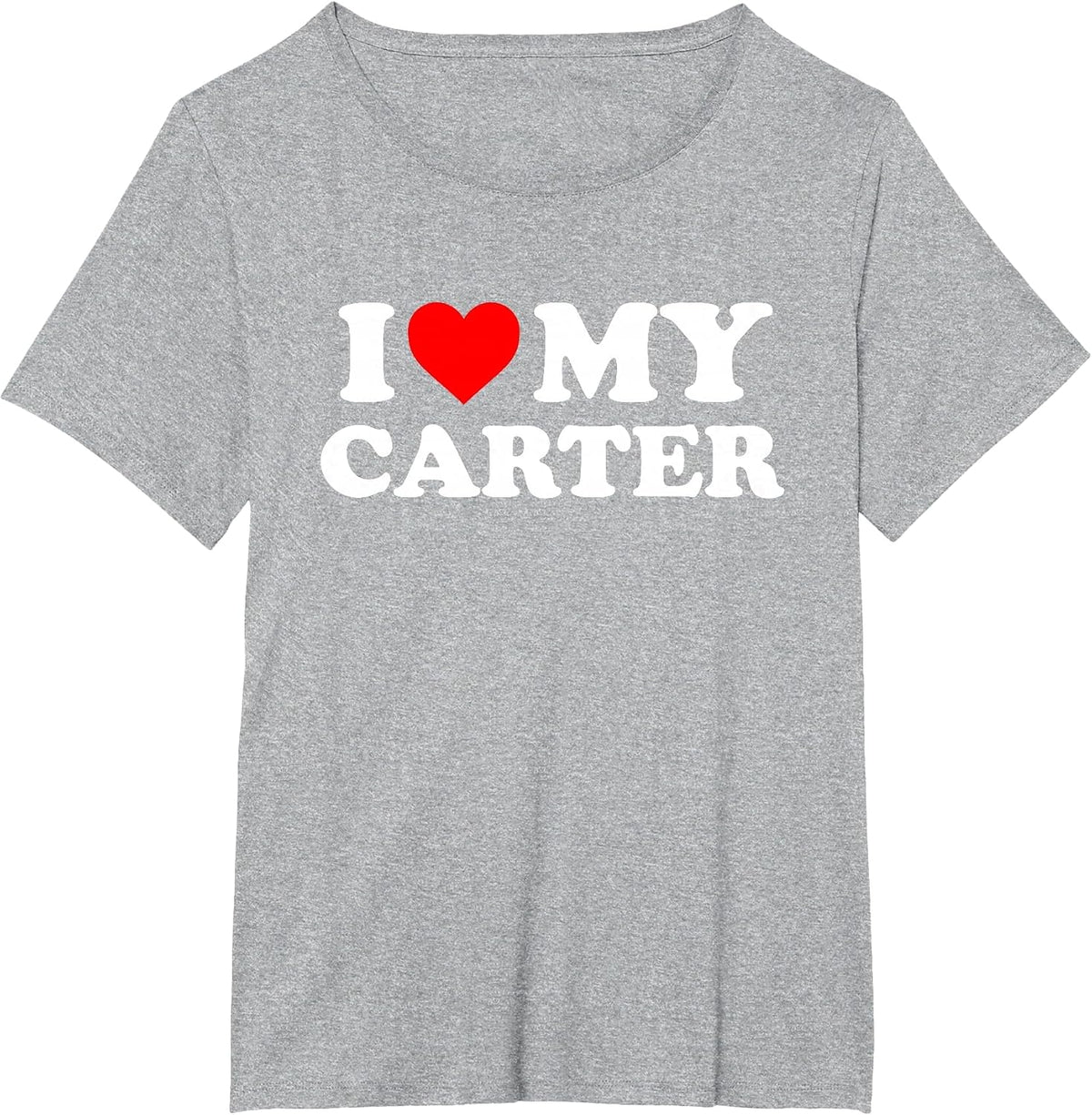 I Love My Carter T-Shirt - Heather Grey