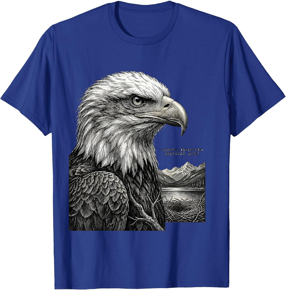 Men's Farewell Beneath Big Bear Skies, Jackie Eagle Memorial T-Shirt - Royal Blue