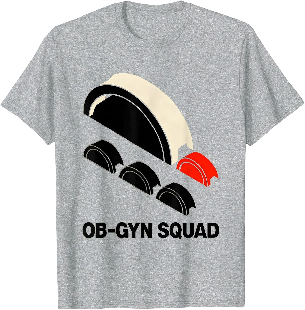Men's OB-GYN Squad Funny OB GYN Nurse OB Tech Gag Gift T-Shirt - Heather Grey