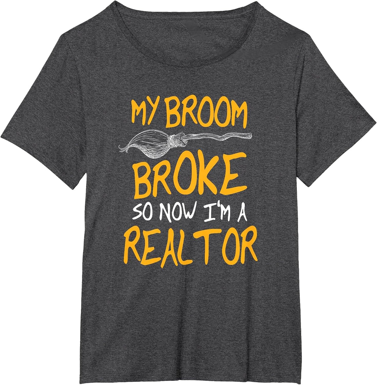 Real Estate Halloween Costume for Realtors T-Shirt - Dark Heather Grey