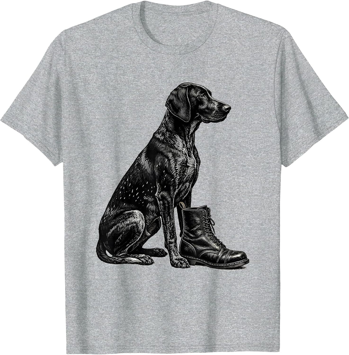 Men's German Shorthaired Pointer Dog Lover Hunting Dog Pride T-Shirt - Heather Grey