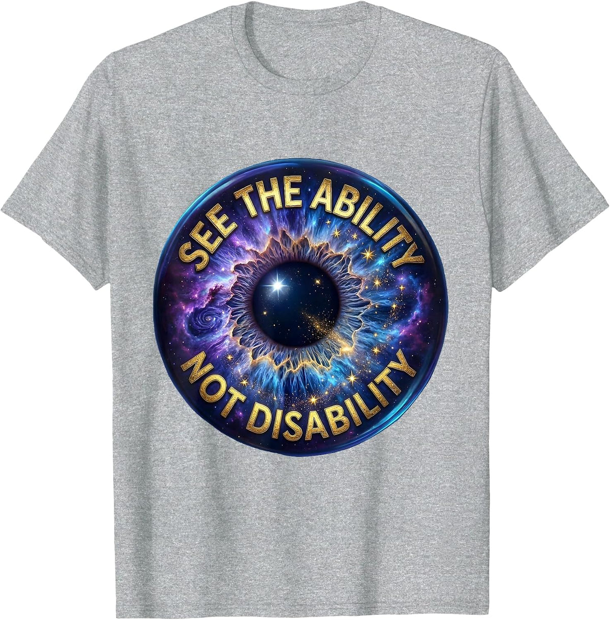 Men's See The Ability Not Disability Special Ed Teacher T-Shirt - Heather Grey