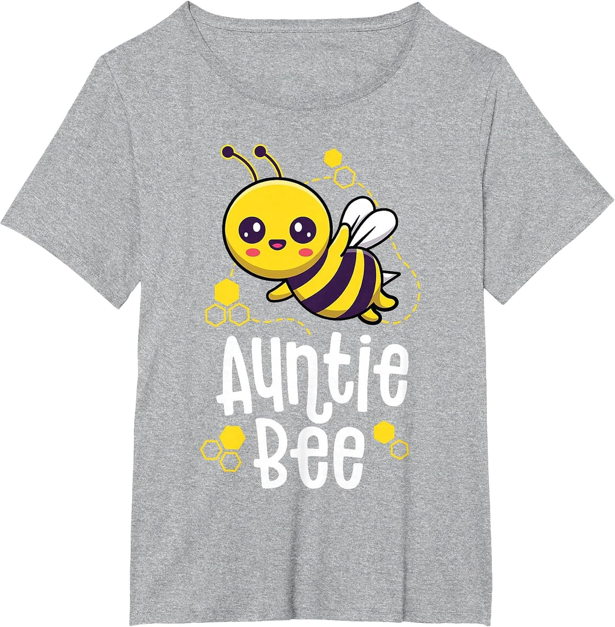 Family Bee Shirts Auntie Aunt Birthday First Bee Day Outfit T-Shirt - Heather Grey