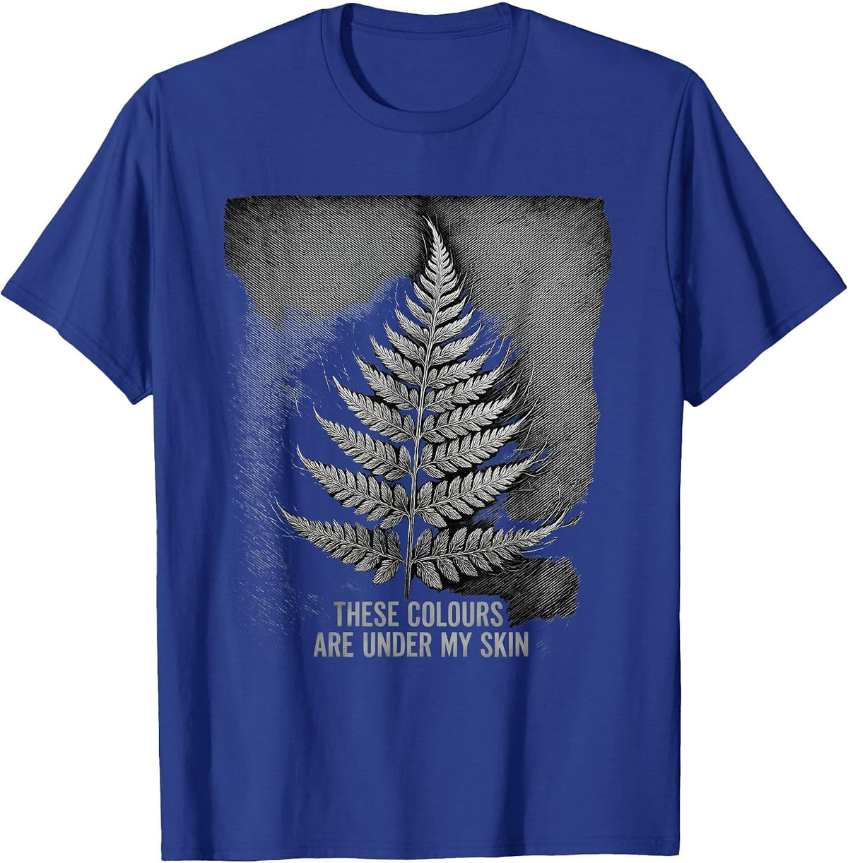 These Colours Are Under My Skin Rugby Fan National Pride T-Shirt - Royal Blue
