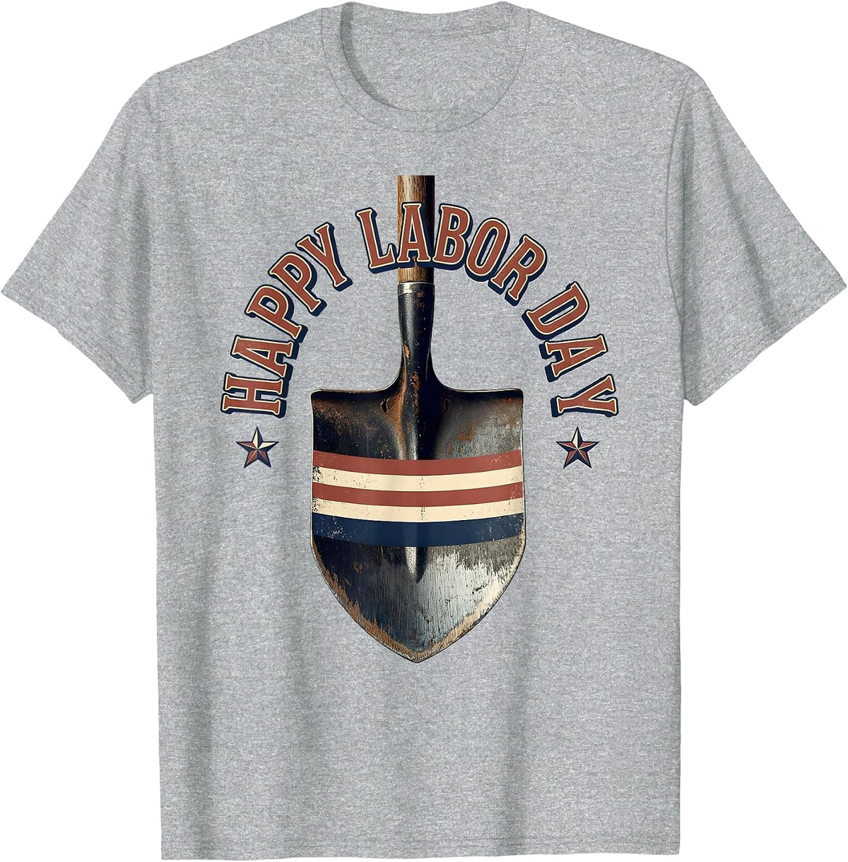 Men's Happy Labor Day Vintage Patriotic Union Worker Pride T-Shirt - Heather Grey