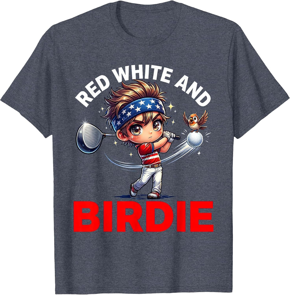 Mademark 4th of July - Men T-Shirt - Heather Blue-red White