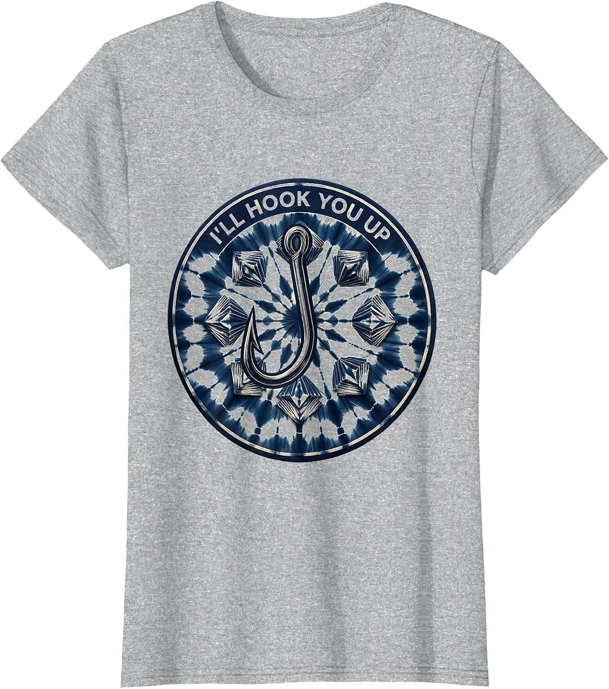 I Cant But I Know A Guy Hook You Up Design T-Shirt - Heather Grey
