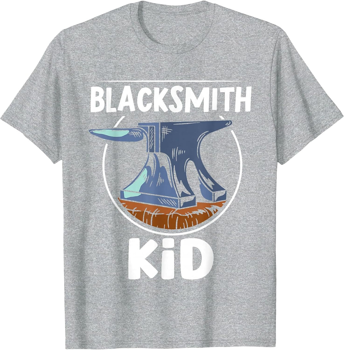Blacksmith Kid Blacksmithing Job T-Shirt - Heather Grey