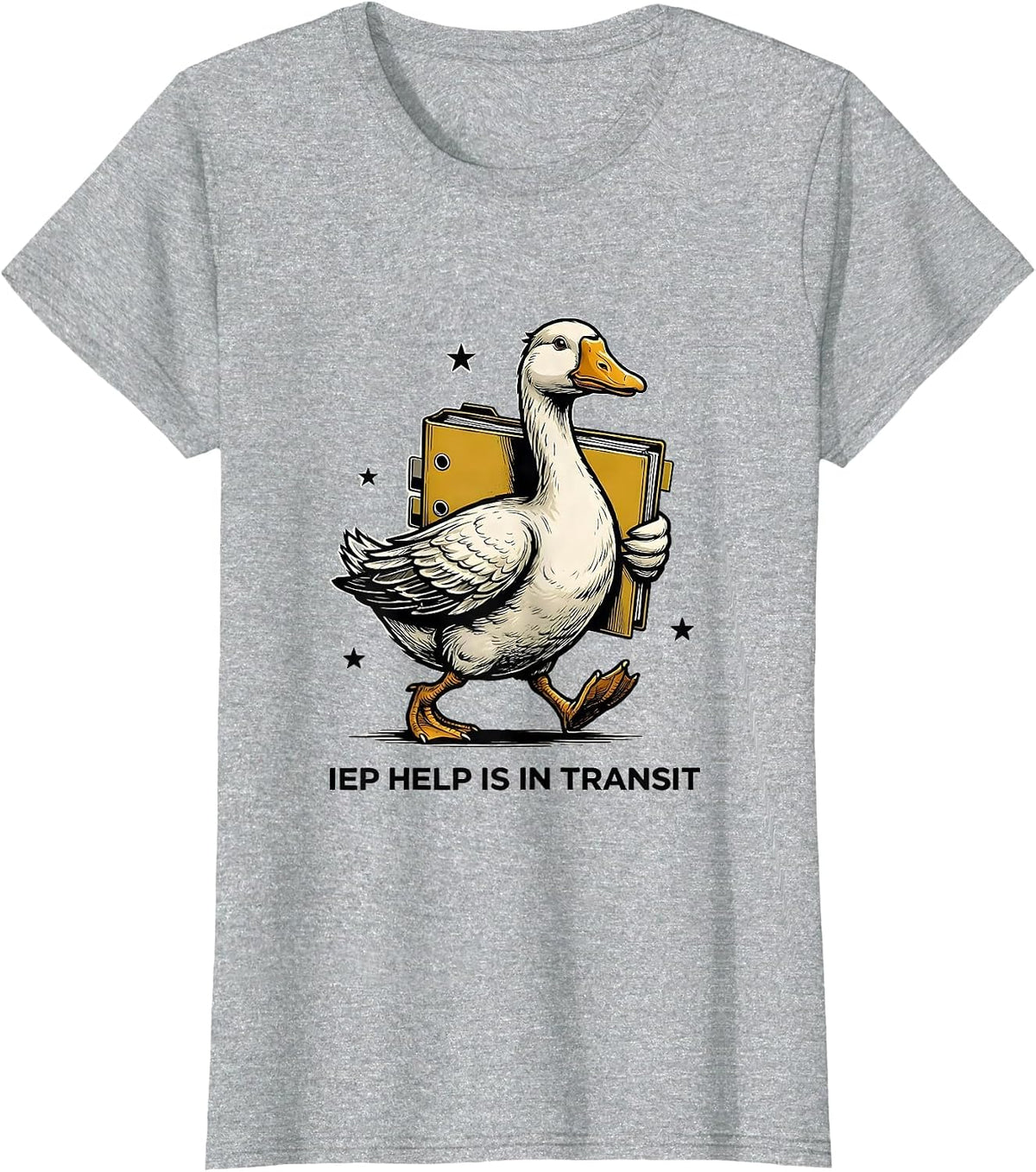 Women's IEP Help Is In Transit Funny Special Education Teacher Sped T-Shirt - Heather Grey