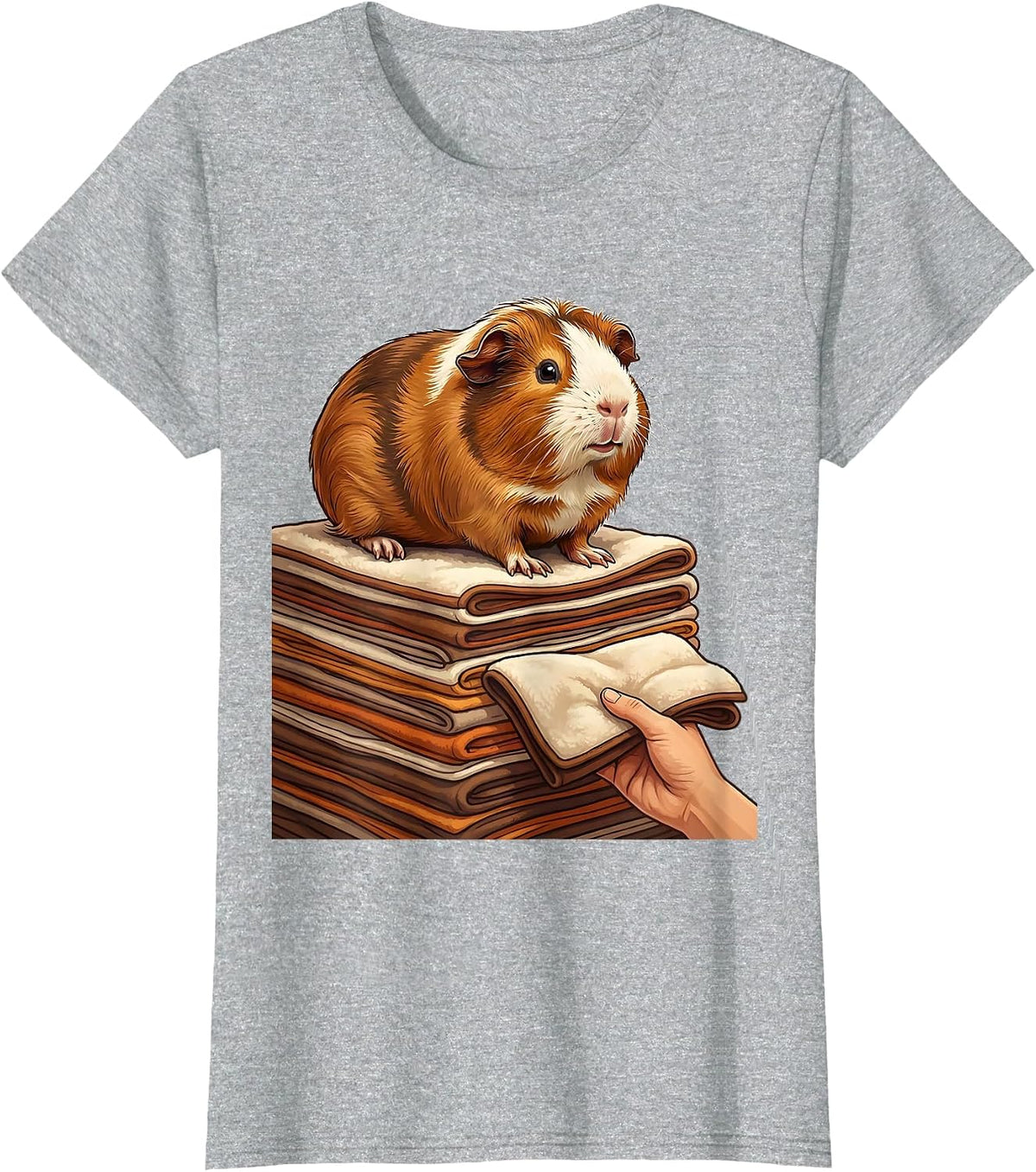 Guinea Pig Pet Lover Funny Cavy Owner Humor T-Shirt - Heather Grey