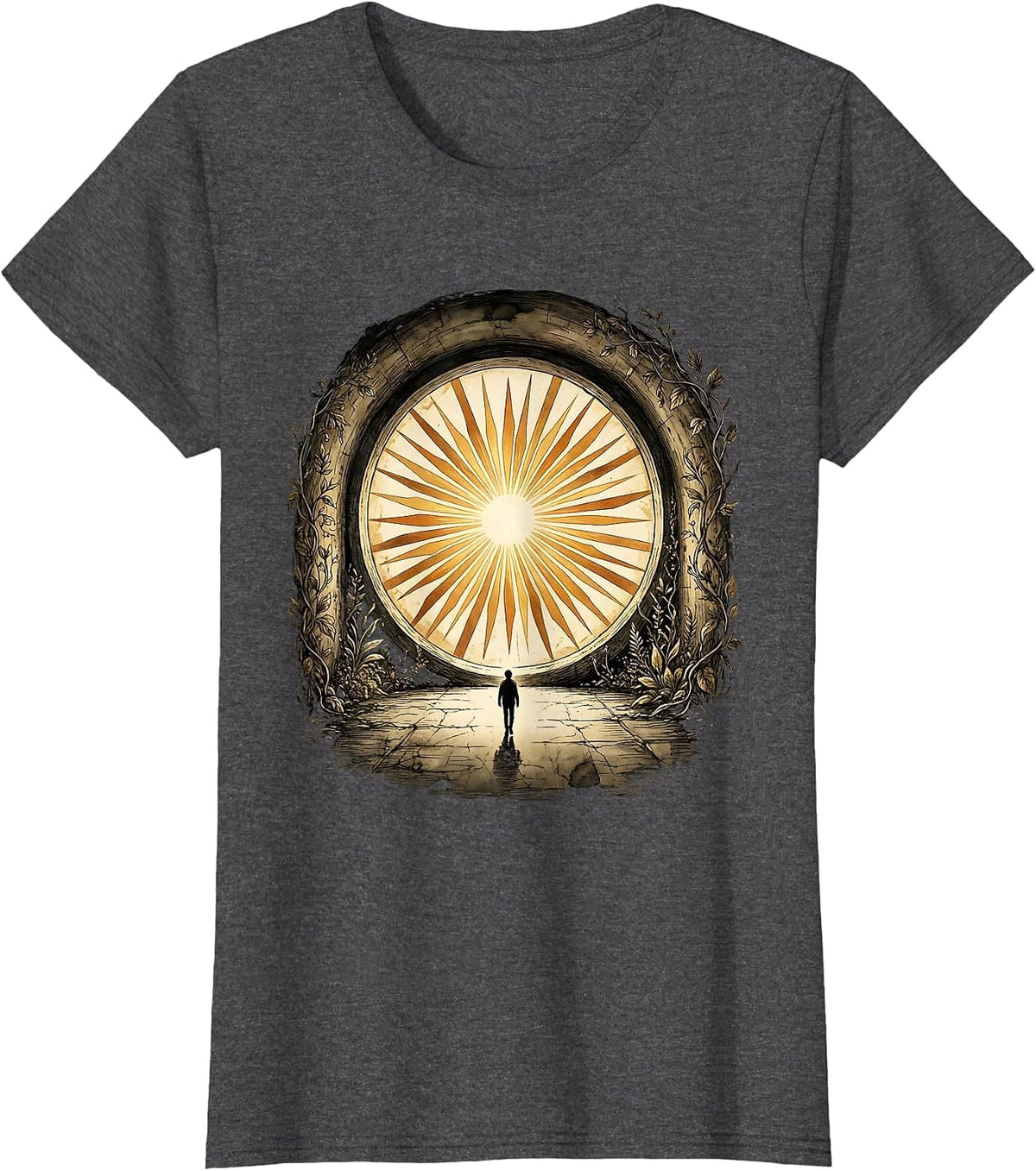 Women's Suicide Prevention Tunnel of Hope Graphic T-Shirt - Dark Heather Grey