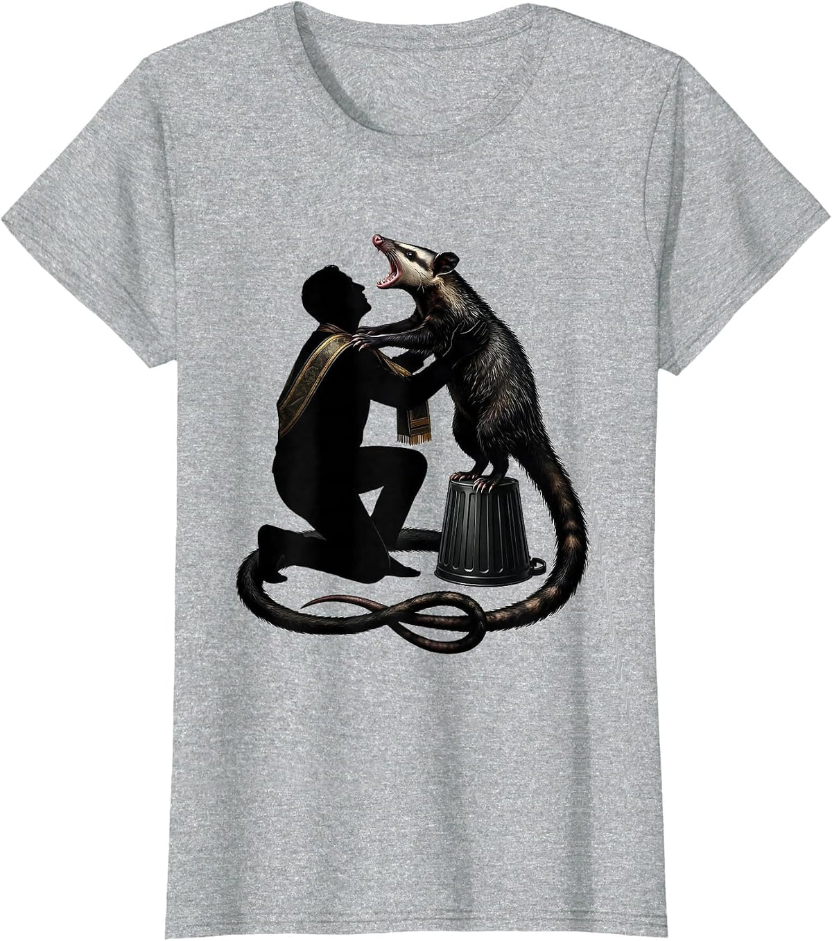 Ceremonial Sash Opossum Humor Possum Lover Gift T-Shirt - Heather Grey