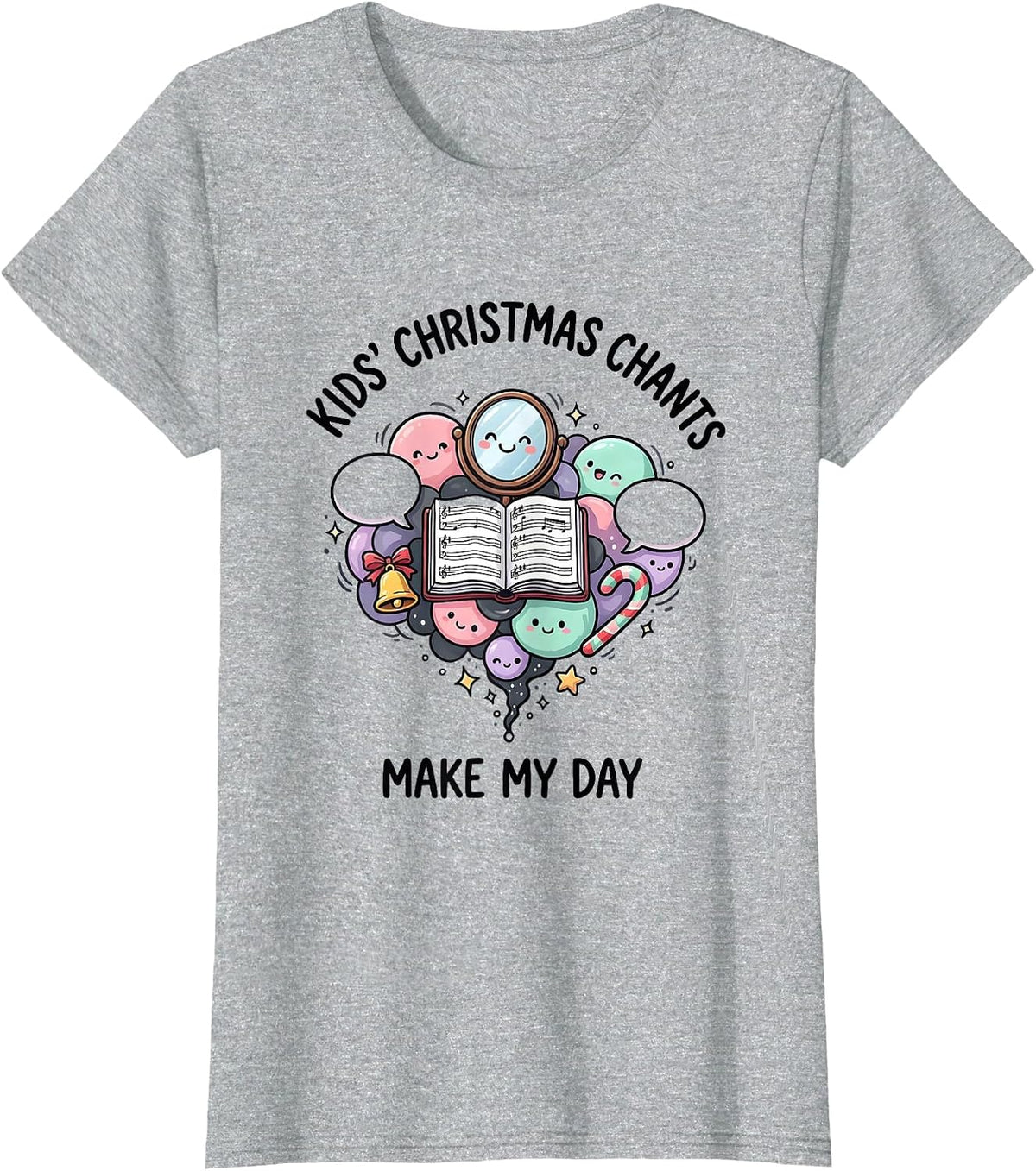 Kids' Christmas Chants Make My Day Funny Speech Therapist T-Shirt - Heather Grey