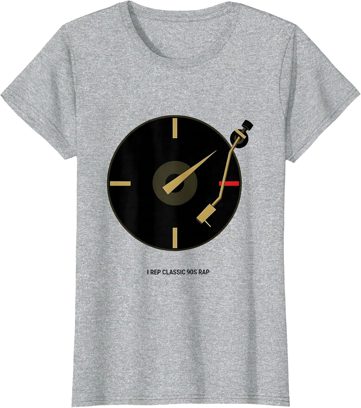 Women's I Rep Classic 90s Rap Urban Nostalgic Hip Hop Streetwear T-Shirt - Heather Grey