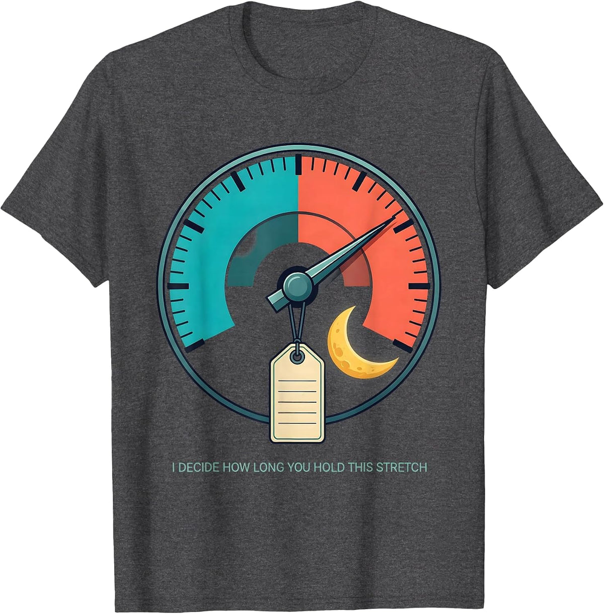 Men's I Decide How Long You Hold This Stretch Physical Therapy T-Shirt - Dark Heather Grey