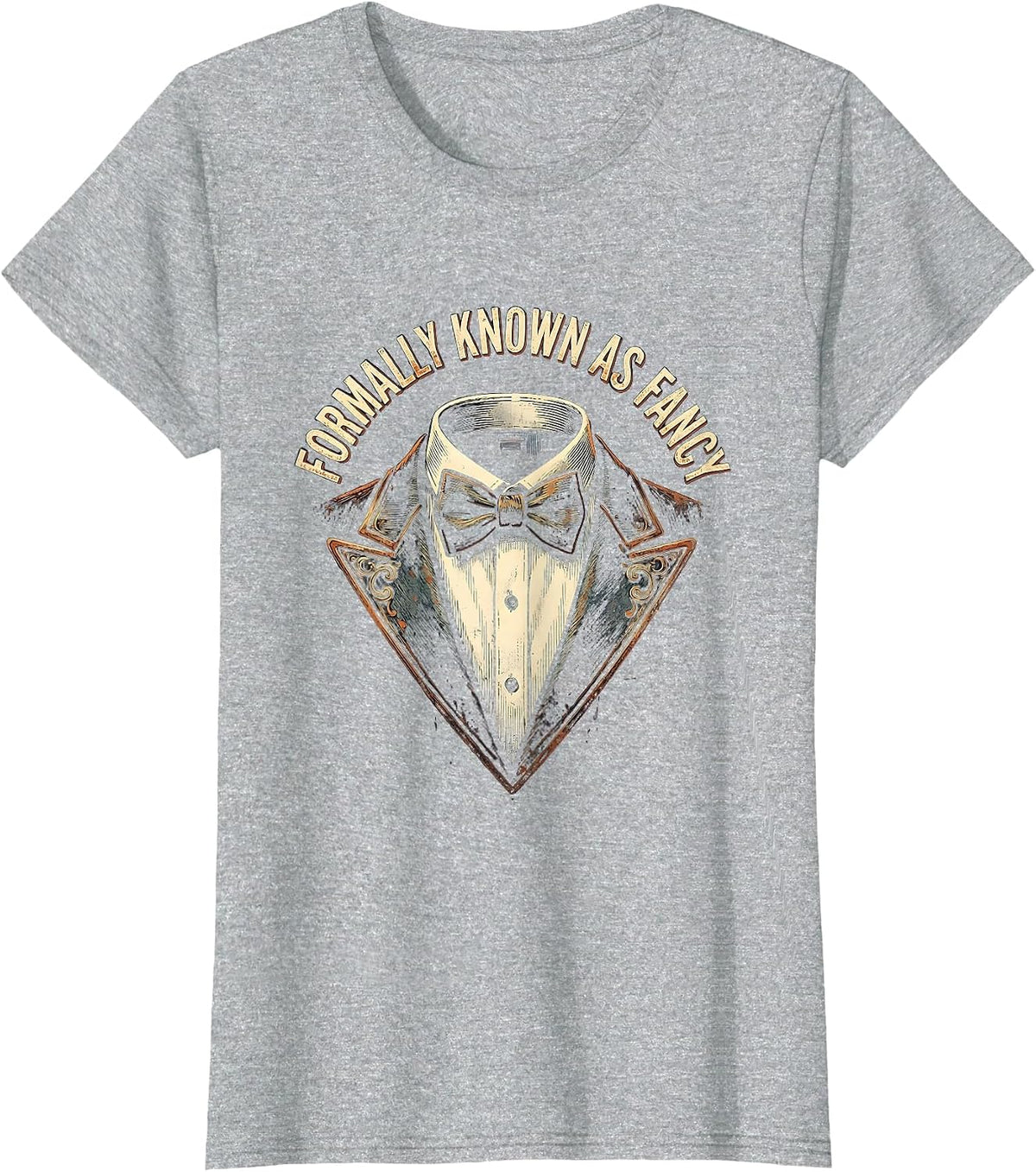 Formally Known As Fancy Tuxedo Humor Design T-Shirt - Heather Grey
