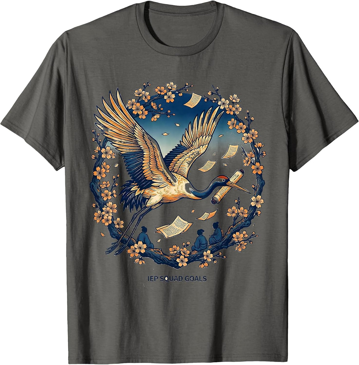 IEP Squad Goals Special Education Teacher Design T-Shirt - Asphalt Grey