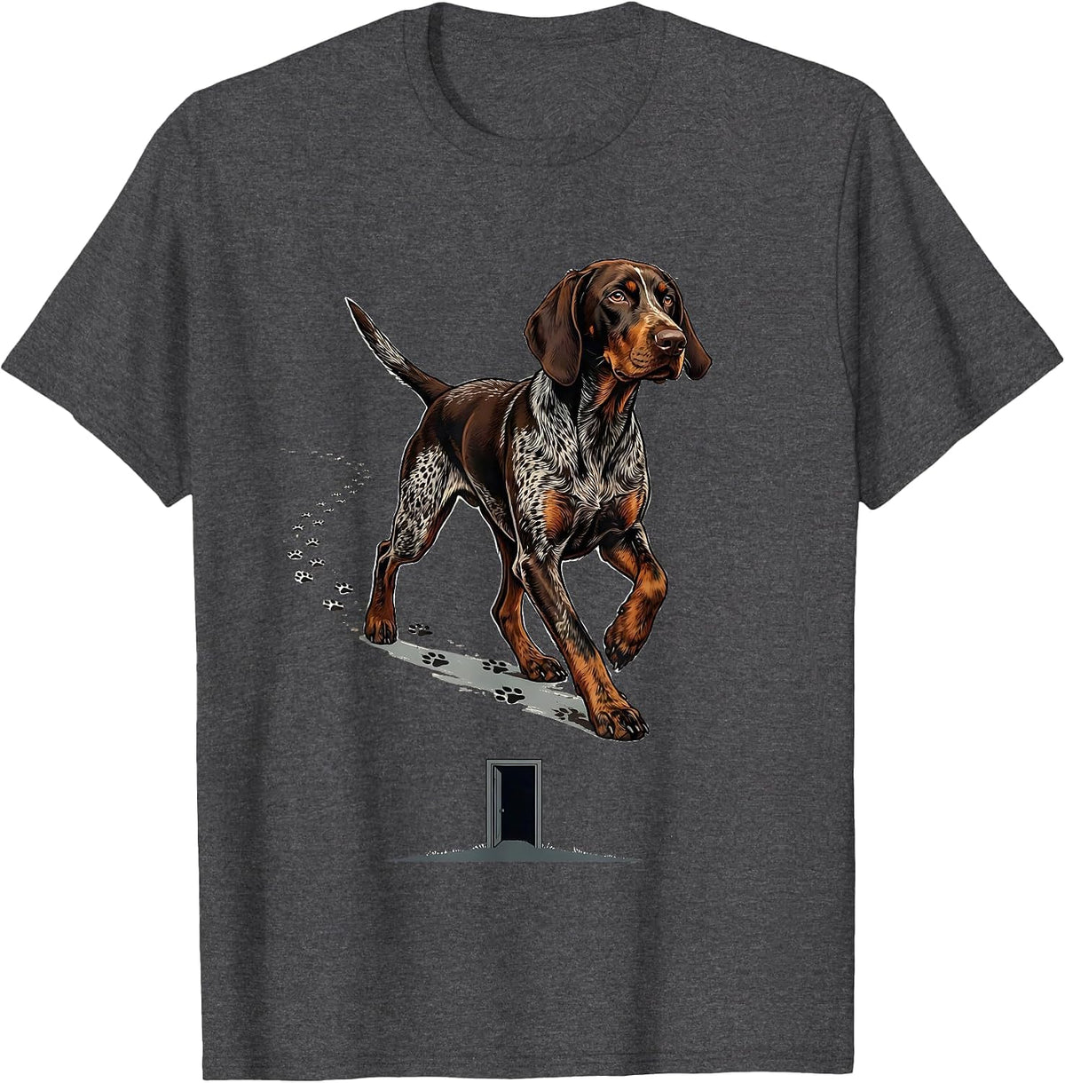 Men's German Shorthaired Pointer Hunting Dog Owner Pride T-Shirt - Dark Heather Grey