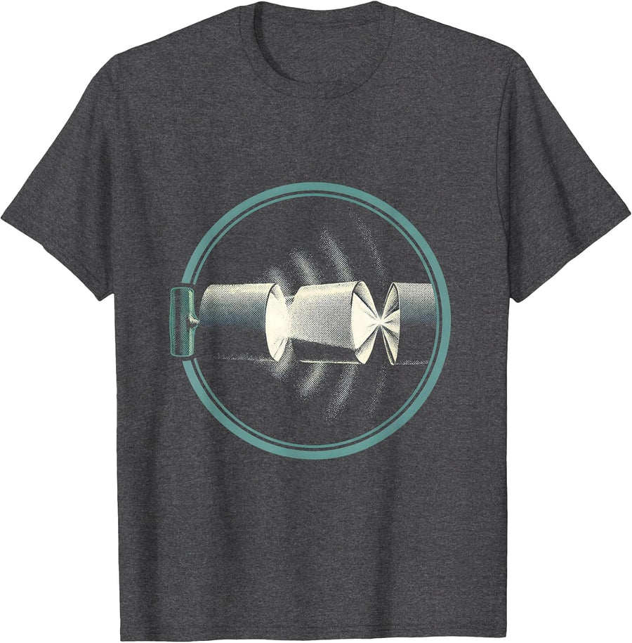 Men's Christmas Cracker Ultrasound Tech Radiology Humor T-Shirt - Dark Heather Grey