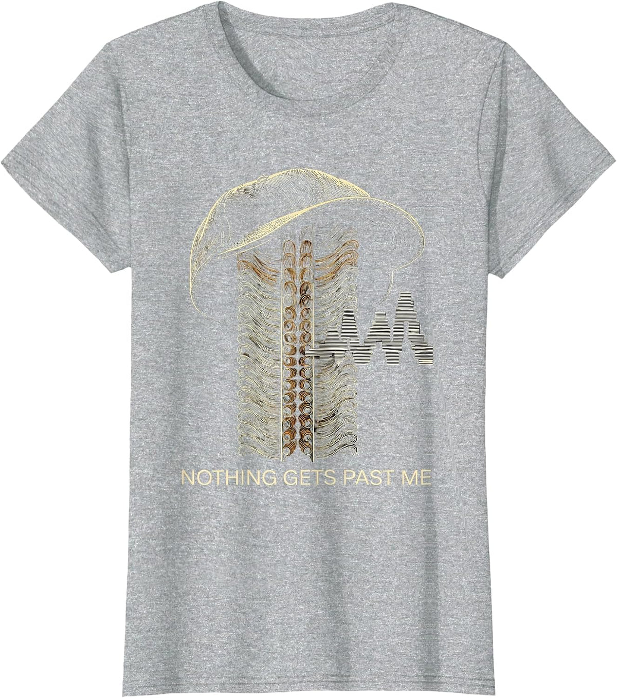 Nothing Gets Past Me Funny Lab Tech Clinical Science Humor T-Shirt - Heather Grey