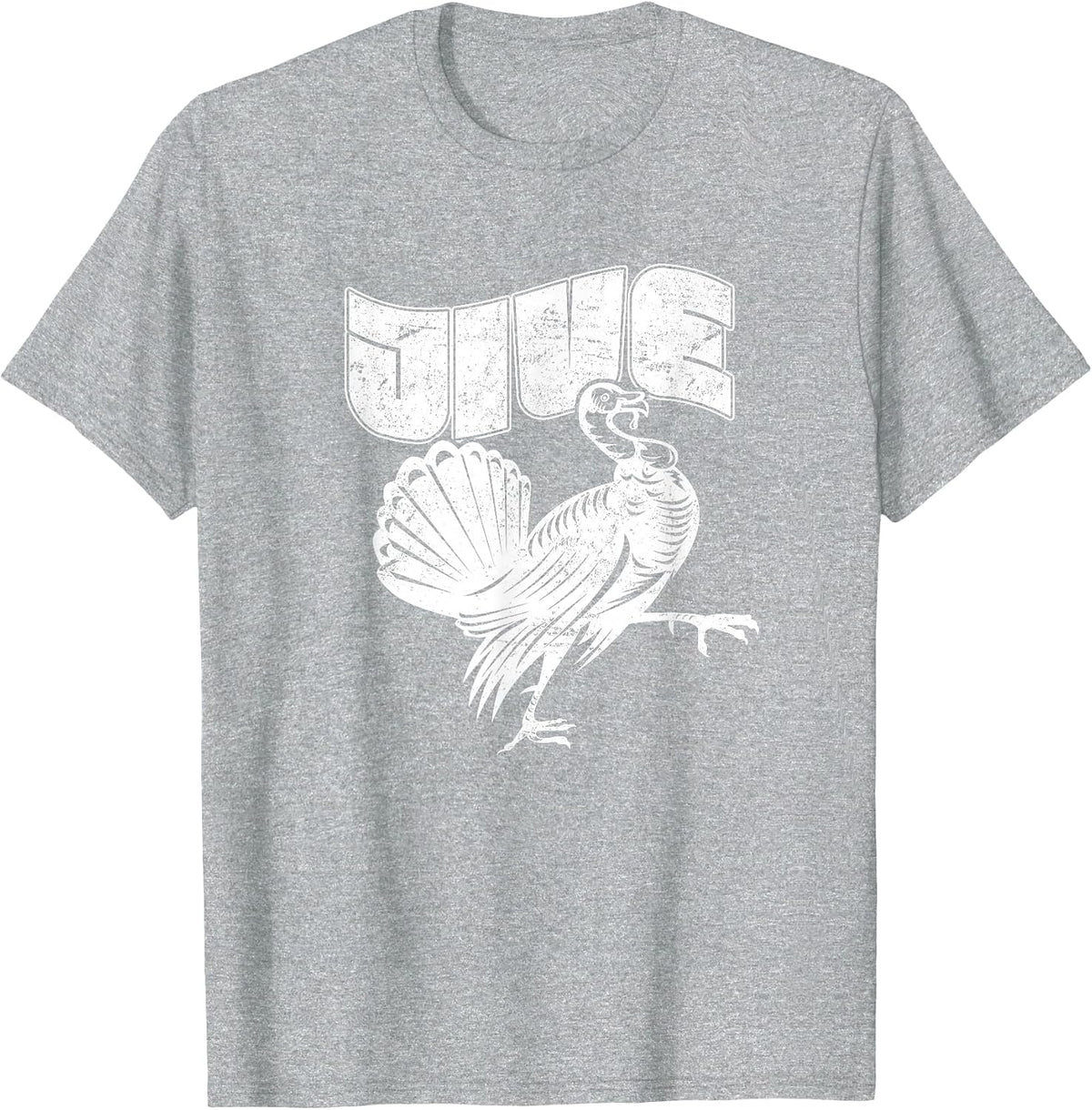 Jive Turkey, Funny Thanksgiving T-Shirt - Heather Grey