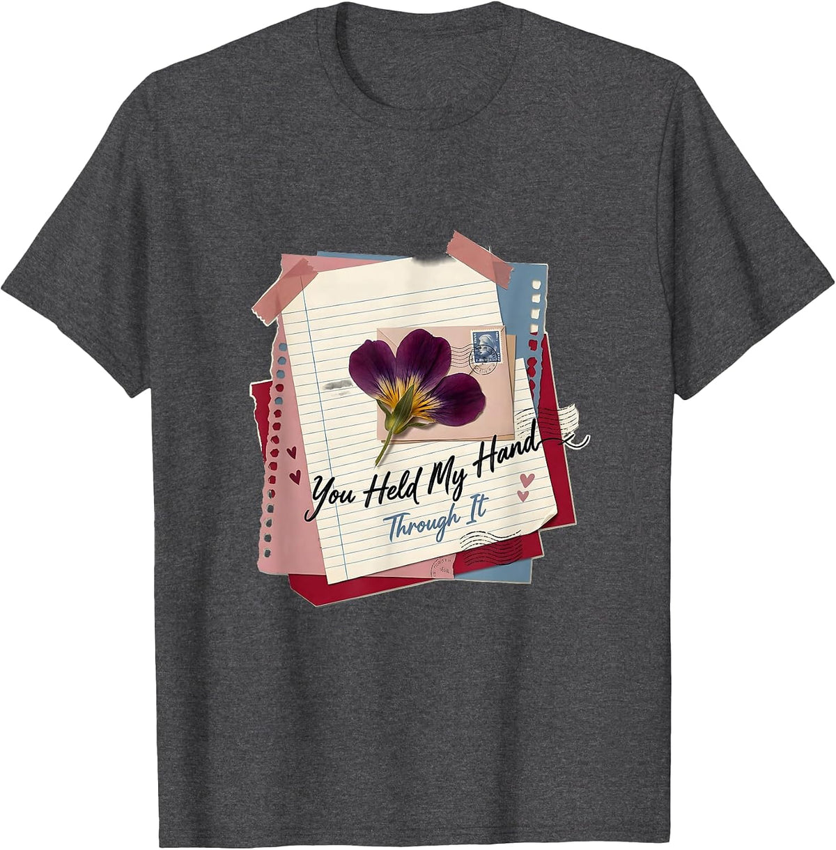 You Held My Hand Through It Special Education Teacher T-Shirt - Dark Heather Grey