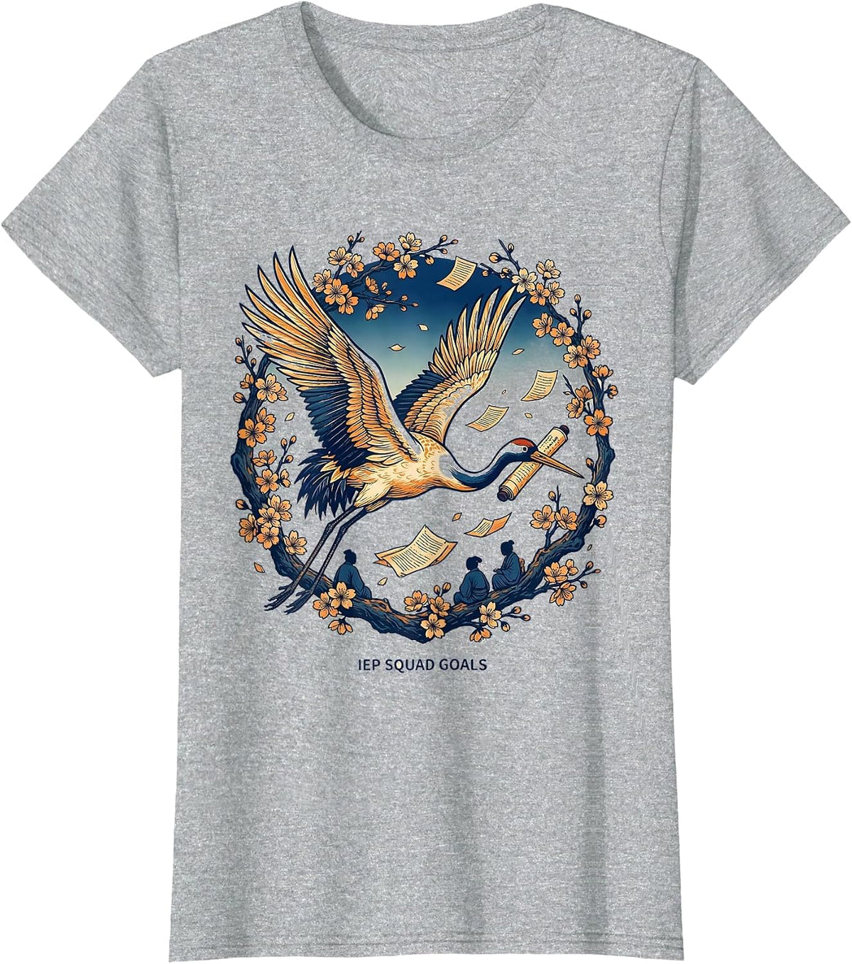 IEP Squad Goals Special Education Teacher Design T-Shirt - Heather Grey