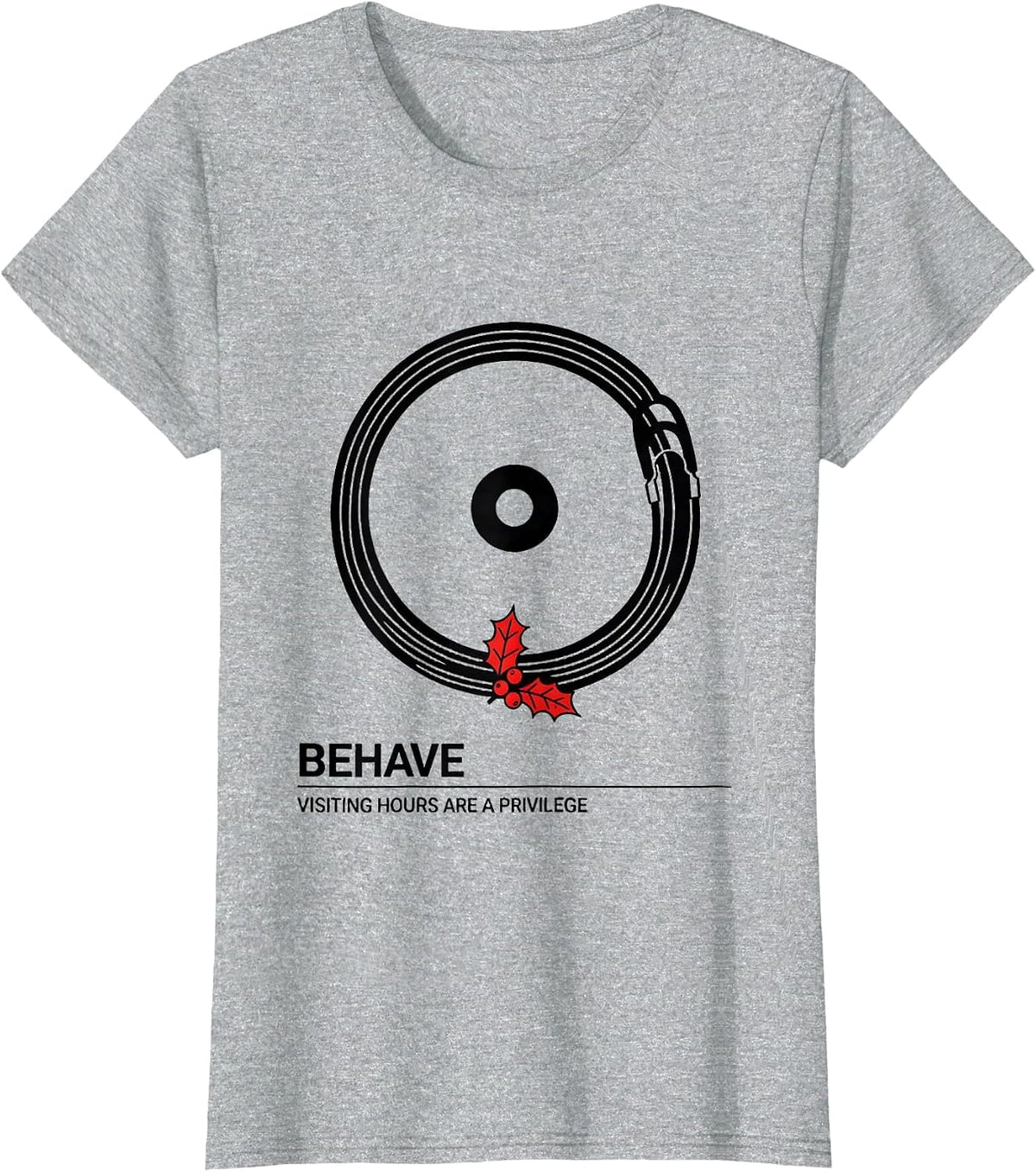 Women's Behave Visiting Hours Are A Privilege Funny Nurse T-Shirt - Heather Grey