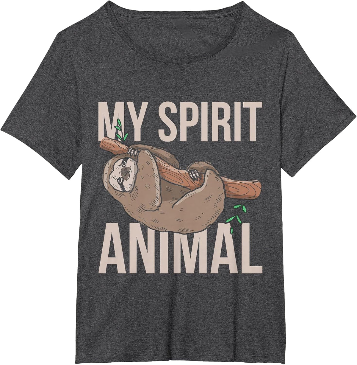 My Spiritual Animal Sloth T-Shirt - Dark Heather Grey