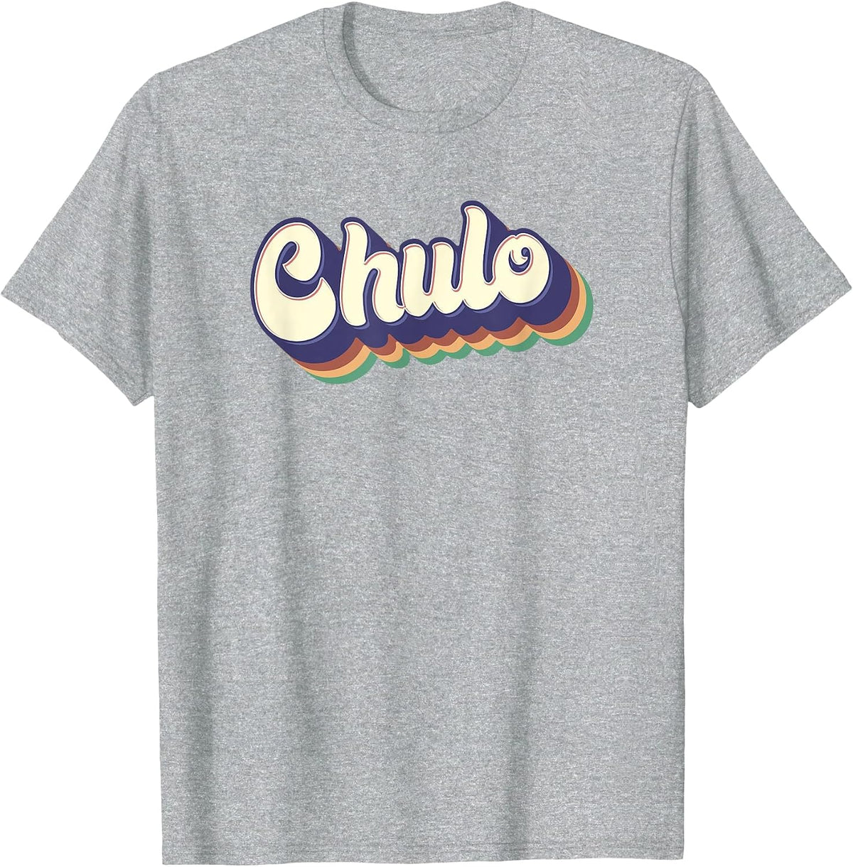 Chulo Latino Men's Boys Retro Spanish Mexico T-Shirt - Heather Grey