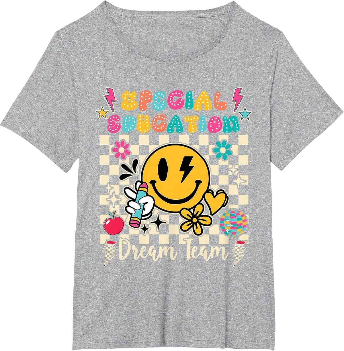 Ese Dream Team Exceptional Education Sped Ed Special Teacher T-Shirt - Heather Grey