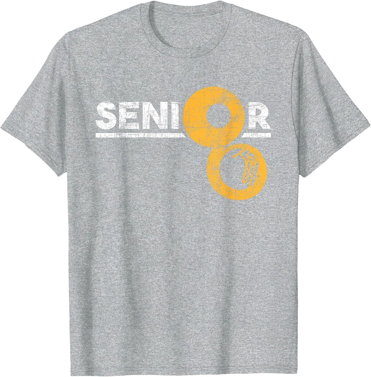Senior - Sousaphone Player Musical Instrument Lover T-Shirt - Heather Grey