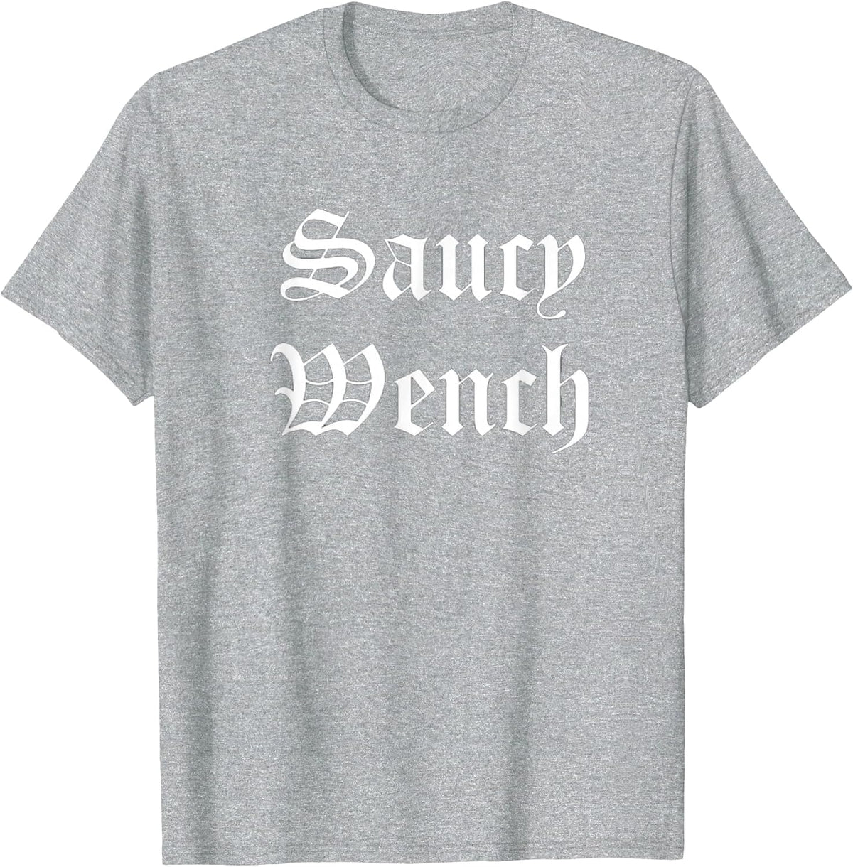 Saucy Wench Ren Faire Funny Halloween Costume T-Shirt - Heather Grey