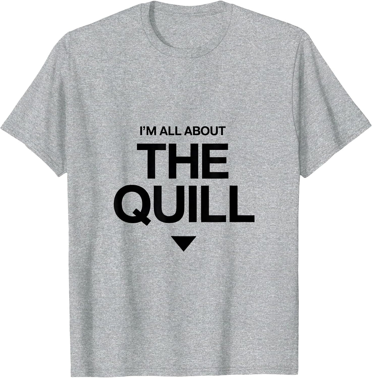 Men's I'm All About The Quill Cute Hedgehog Lover Funny Pet Humor T-Shirt - Heather Grey