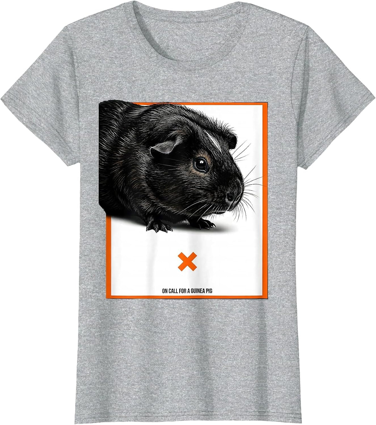 On Call For A Guinea Pig Funny Pet Lover Everyday Humor T-Shirt - Heather Grey