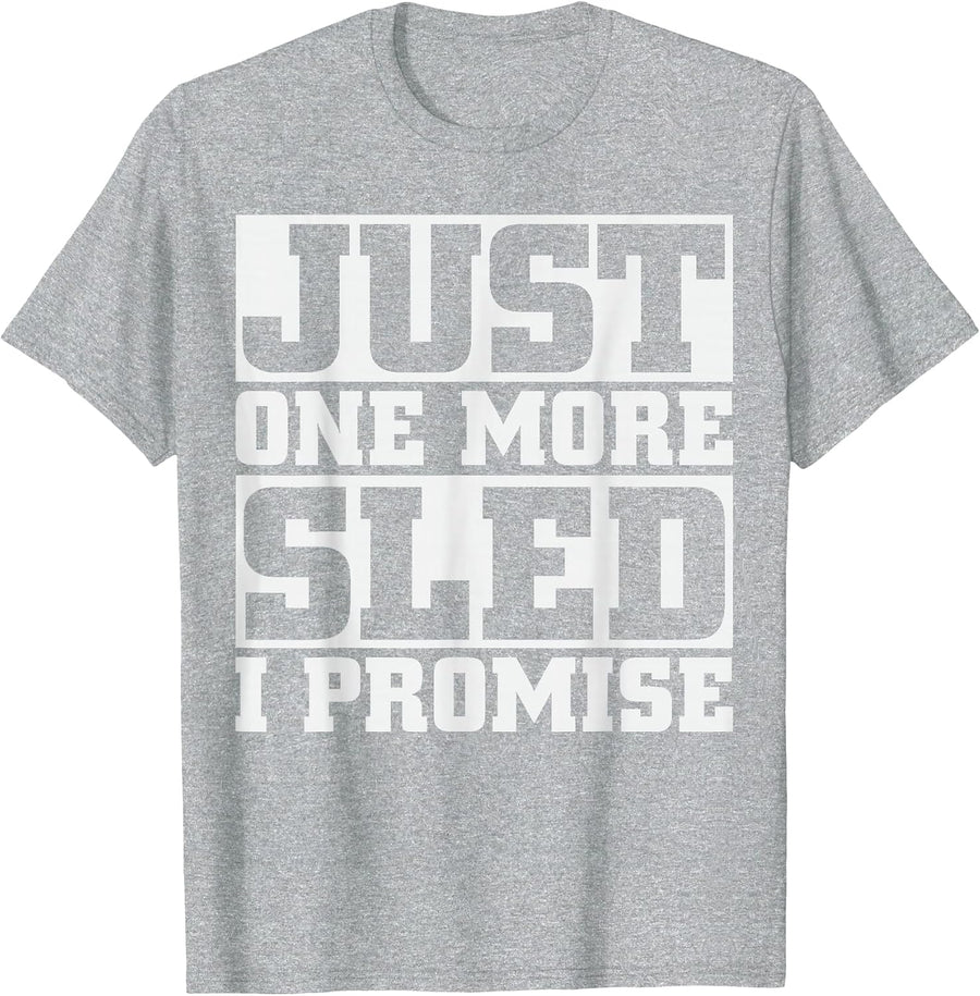 Just one More sled I Promise Snowmobile T-Shirt T-Shirt - Heather Grey