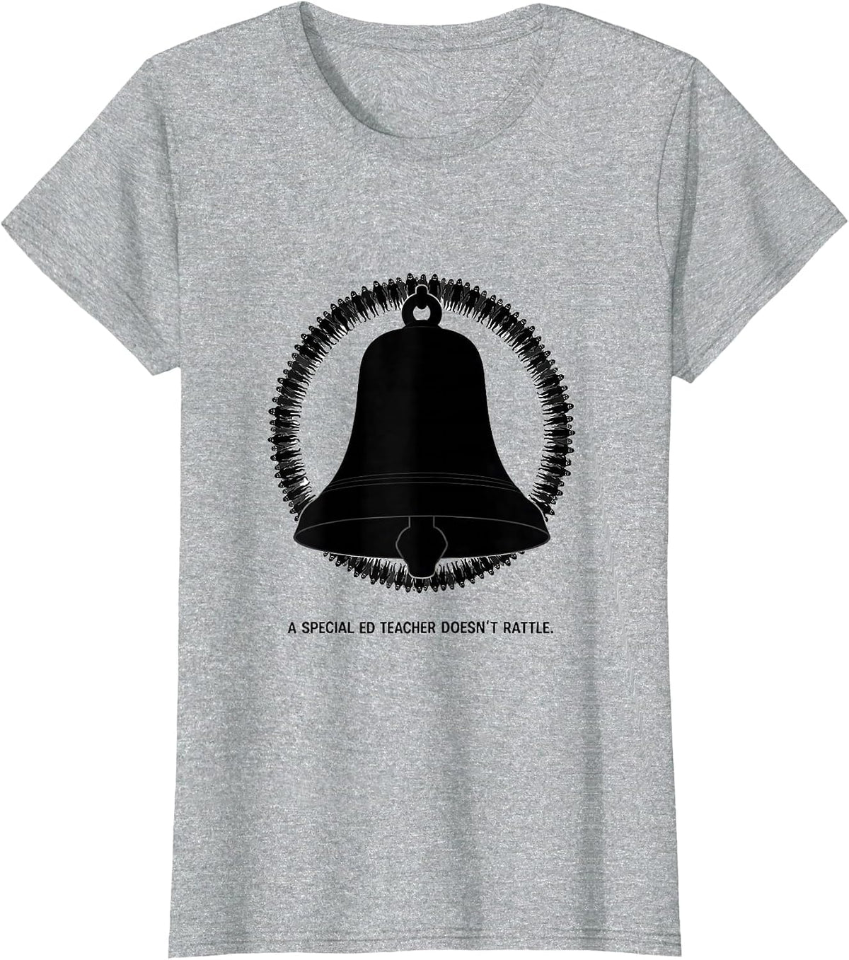 A Special Ed Teacher Doesn't Rattle Halloween Teacher T-Shirt - Heather Grey