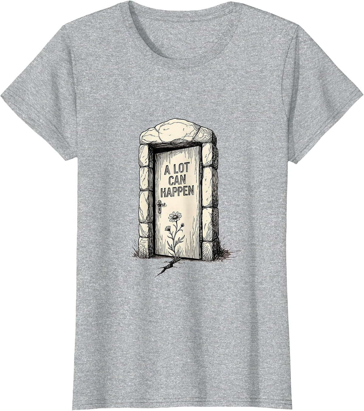 A Lot Can Happen In 3 Days Faith Design T-Shirt - Heather Grey